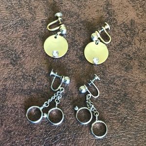 Vintage 2 pairs “Alice” Earrings